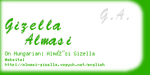 gizella almasi business card